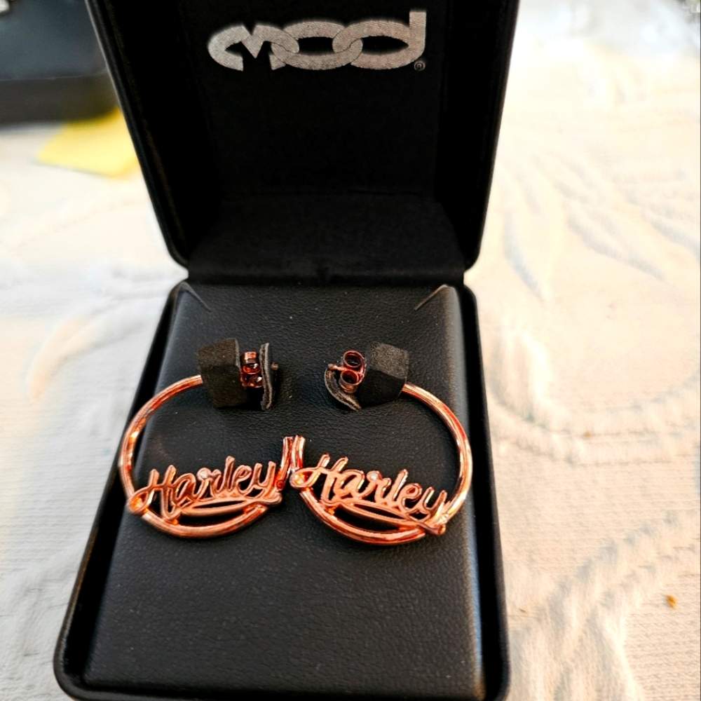 Harley Davidson earrings